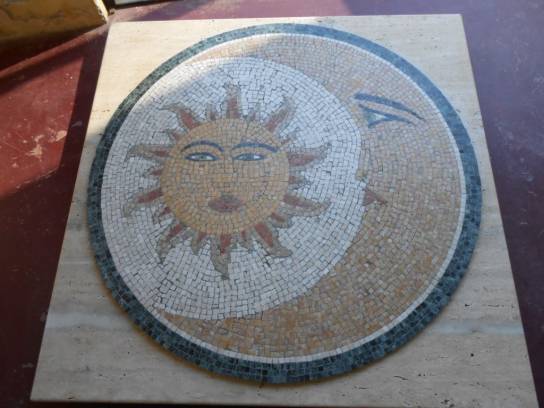 Artistic mosaics polished